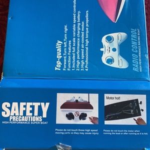 RC REMOTE CONTROL HIGH SPEED BOAT:LIKE NEW! Forty Niners not included!!